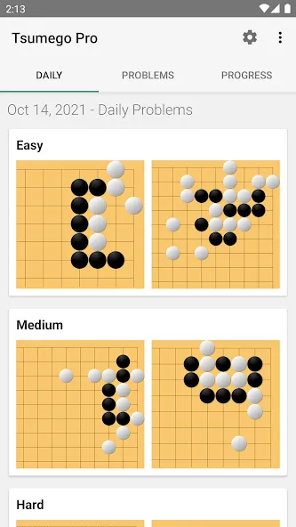 Скачать Tsumego Pro (Go Problems) (Мод: Все задачи открыты и без рекламы) на Андроид — скриншот 3