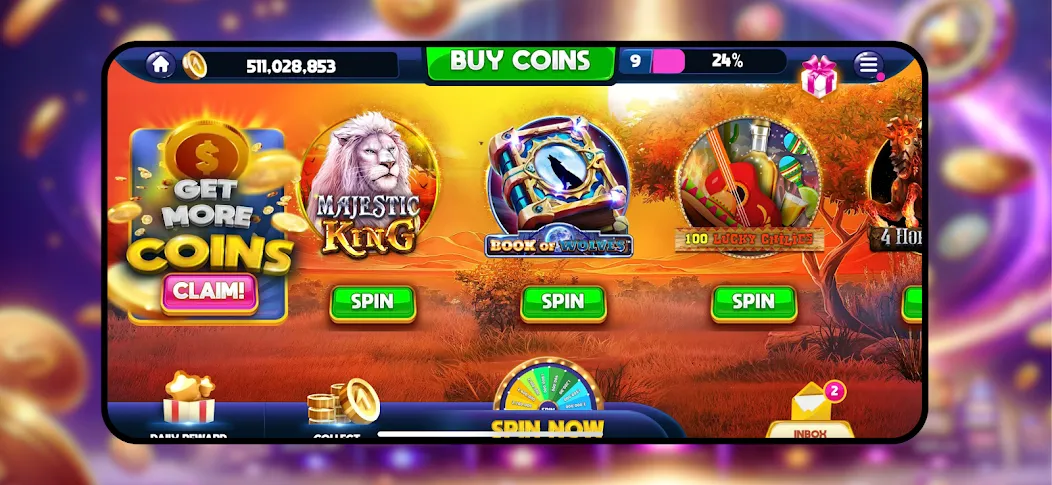 Скачать Majestic Slots: Slot Machine — Последняя версия (Много денег) — скриншот 5