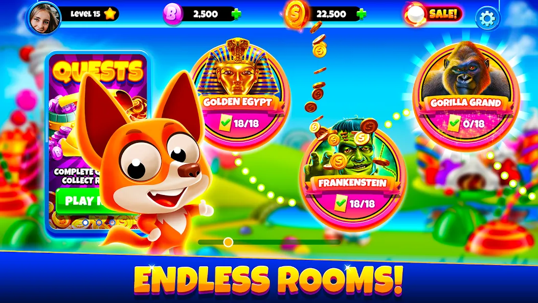 Скачать Xtreme Bingo! Slots Bingo Game с модом — Много денег — скриншот 5