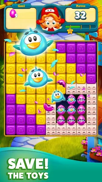 Взломанная Toy Blast на Андроид — Бесконечные жизни и ходы — скриншот 2
