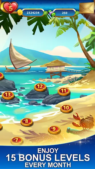 Lost Jewels - Match 3 Puzzle на Андроид — Много жизней и ходов — скриншот 2