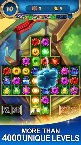 Lost Jewels - Match 3 Puzzle на Андроид — Много жизней и ходов — скриншот 4