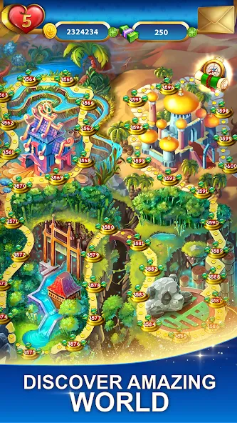 Lost Jewels - Match 3 Puzzle на Андроид — Много жизней и ходов — скриншот 5