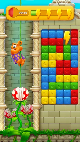 Скачать Toon Blast с модом — Много жизней и бустеров — скриншот 1