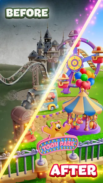 Скачать Toon Blast с модом — Много жизней и бустеров — скриншот 3