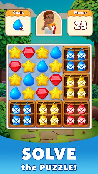 Взломанная Treasure Party: Puzzle Fun! на Андроид — Много денег — скриншот 3