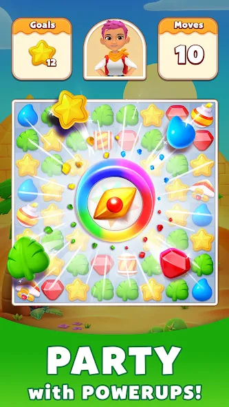 Взломанная Treasure Party: Puzzle Fun! на Андроид — Много денег — скриншот 4