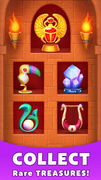 Взломанная Treasure Party: Puzzle Fun! на Андроид — Много денег — скриншот 5