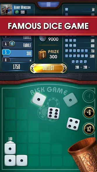 Скачать Farkle online 10000 Dice Game — Последняя версия (Много денег) — скриншот 1