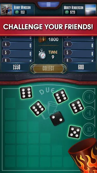 Скачать Farkle online 10000 Dice Game — Последняя версия (Много денег) — скриншот 3