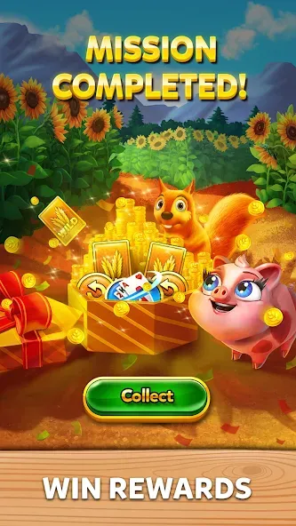 Solitaire Grand Harvest MOD APK на Android — Много денег и ходов — скриншот 5
