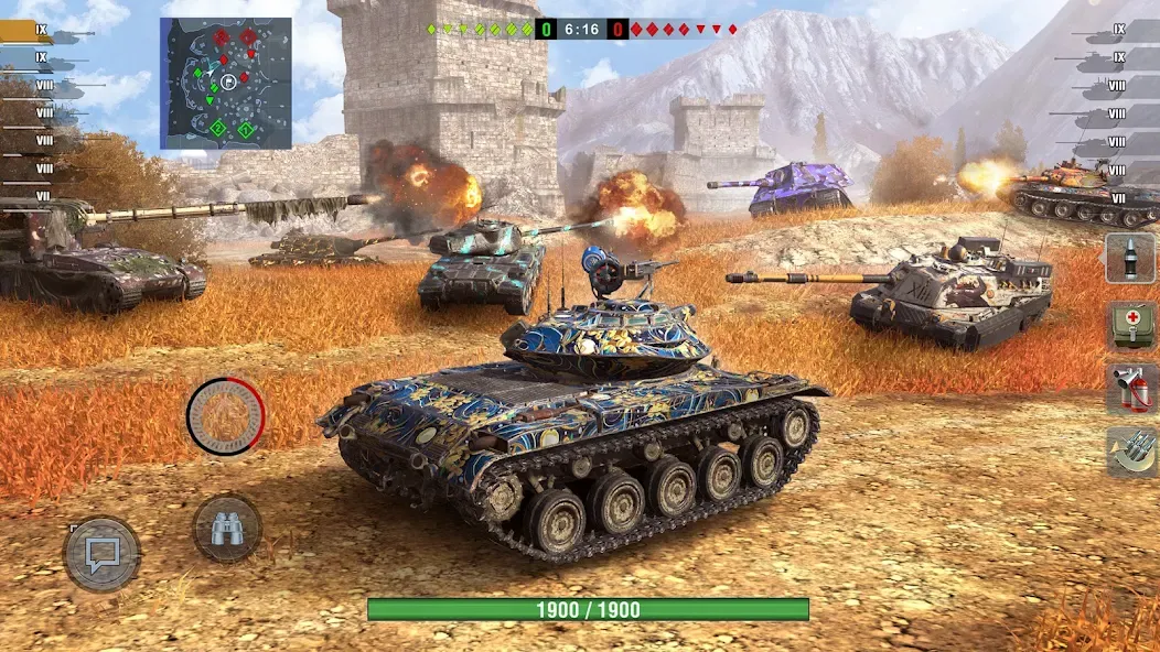 Взломанная World of Tanks Blitz на Андроид — Много денег и золото — скриншот 4 Взломанная World of Tanks Blitz на Андроид — Много денег и золото — скриншот 4