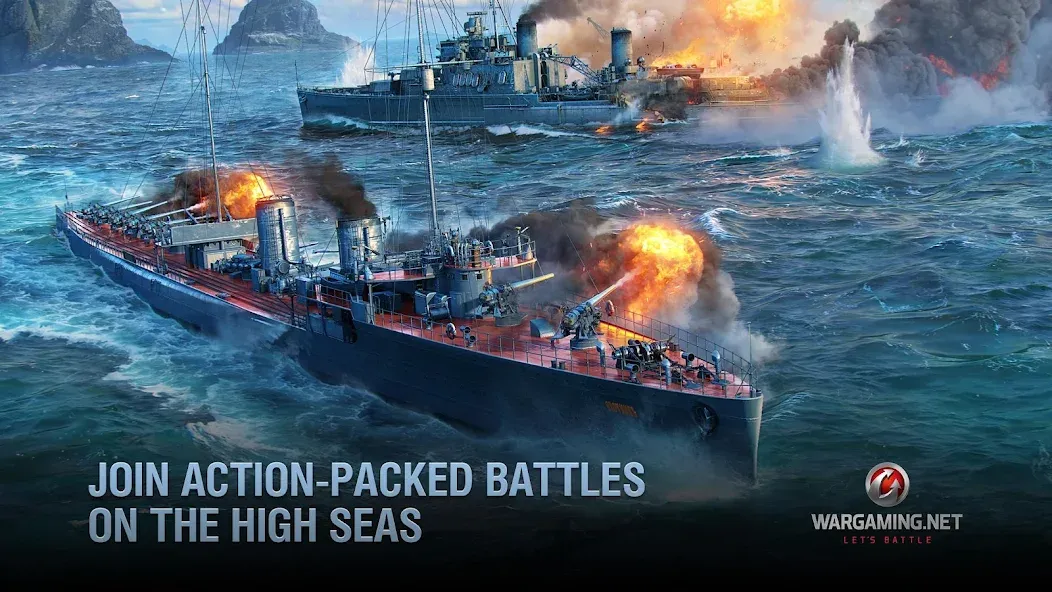 Взлом World of Warships Blitz War — Много денег — скриншот 2