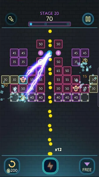 Скачать Neon bricks — Много денег — скриншот 2