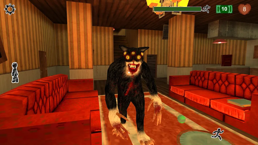 Взлом Cat Fred Evil Pet. Horror game — Много денег и без рекламы — скриншот 1