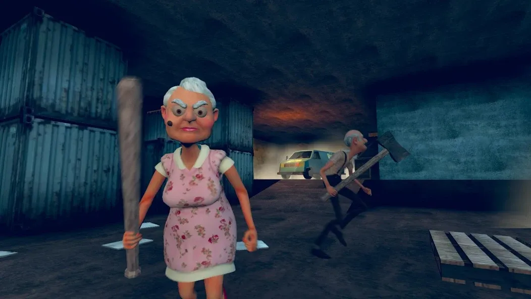 Grandpa & Granny 4 Online Game Mod APK Взлом на бессмертие и много денег — Скачать на Андроид — скриншот 1