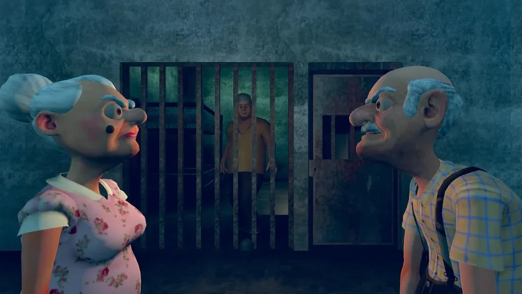 Grandpa & Granny 4 Online Game Mod APK Взлом на бессмертие и много денег — Скачать на Андроид — скриншот 2