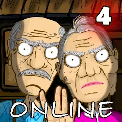 Grandpa & Granny 4 Online Game Mod APK Взлом на бессмертие и много денег — Скачать на Андроид