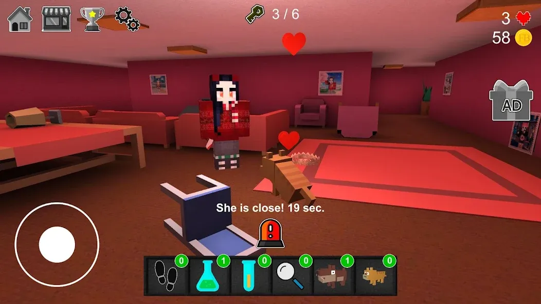 Night Horror In The Pink House Mod APK Много денег и бессмертие — Скачать на Андроид — скриншот 2
