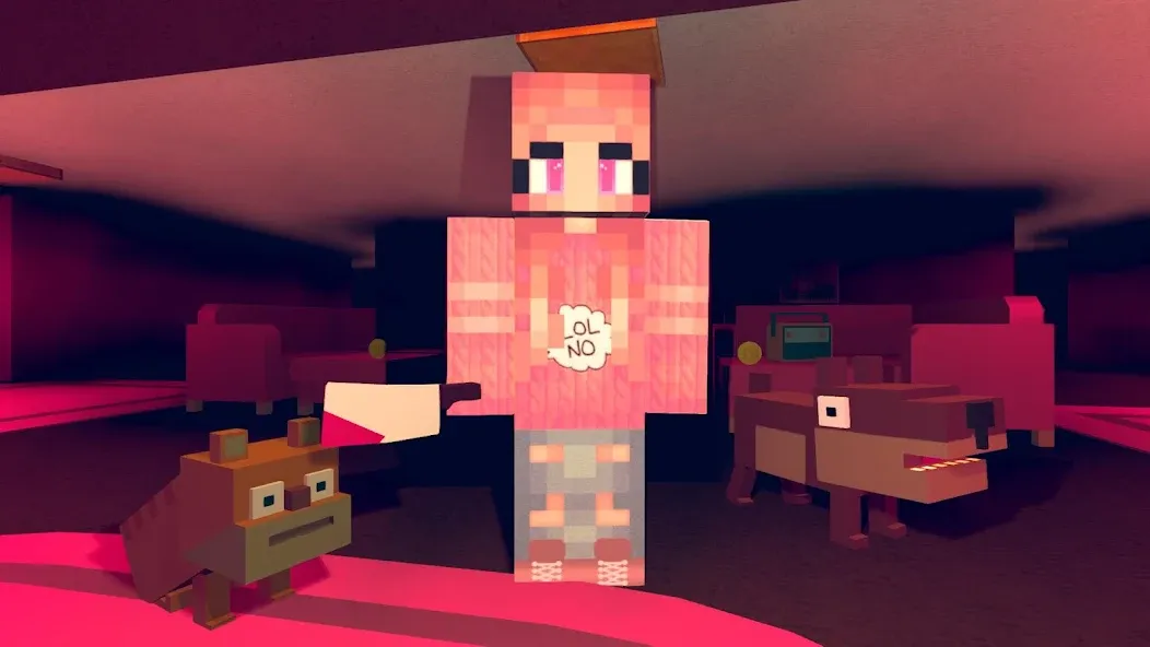 Night Horror In The Pink House Mod APK Много денег и бессмертие — Скачать на Андроид — скриншот 3