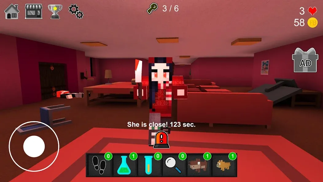 Night Horror In The Pink House Mod APK Много денег и бессмертие — Скачать на Андроид — скриншот 5