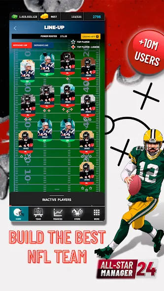 Скачать Fantasy Football Bowl Manager — Последняя версия (Много денег и золота) — скриншот 2