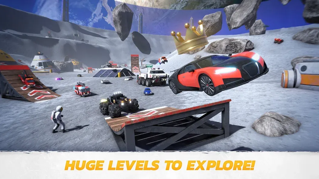 Crash Drive 3: Car Stunting MOD APK — Много денег — скриншот 3 Crash Drive 3: Car Stunting MOD APK — Много денег — скриншот 3