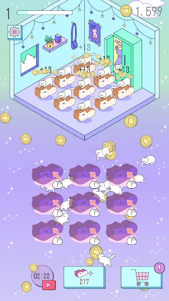 Purrfect Cats на Андроид — Мод Много денег — скриншот 2 Purrfect Cats на Андроид — Мод Много денег — скриншот 2