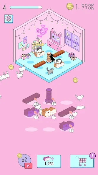 Purrfect Cats на Андроид — Мод Много денег — скриншот 4