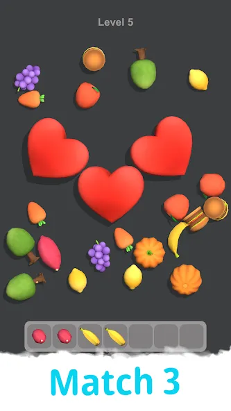 Match Tile 3D - Calm Matching — Мод: Много денег и без рекламы — скриншот 1