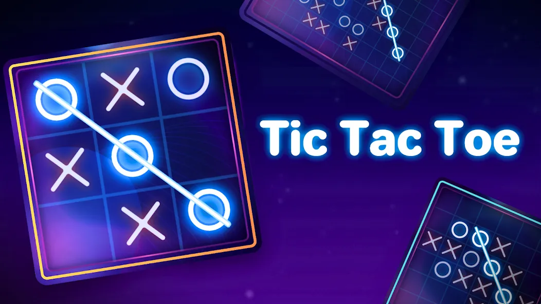 Tic Tac Toe 2 Player: XO Game MOD APK — Все разблокировано — скриншот 1