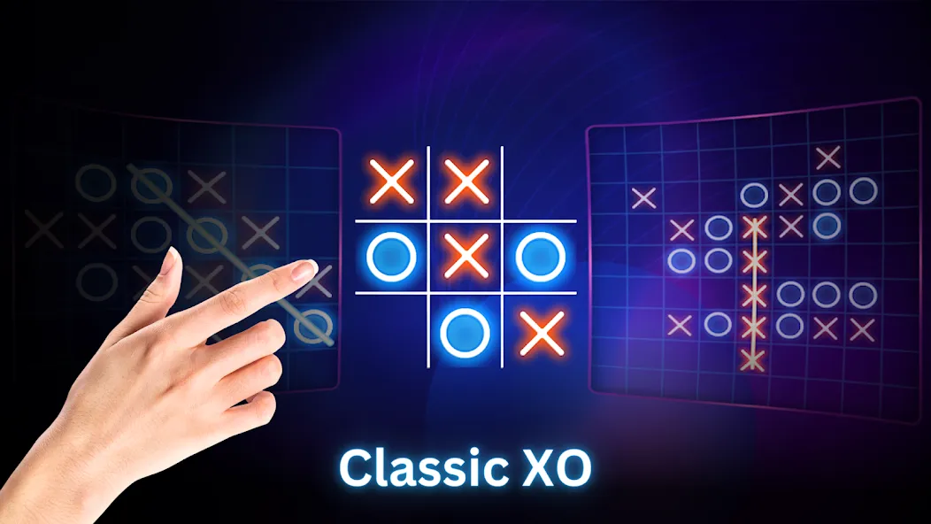 Tic Tac Toe 2 Player: XO Game MOD APK — Все разблокировано — скриншот 2