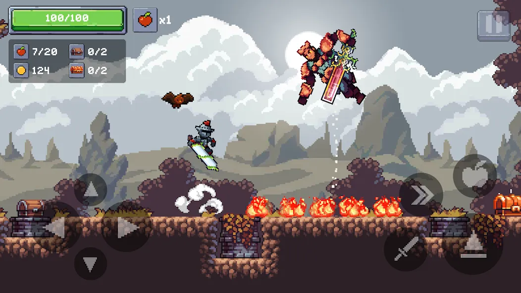 Взломанная Apple Knight 2: Action Game на Андроид — Много денег — скриншот 1