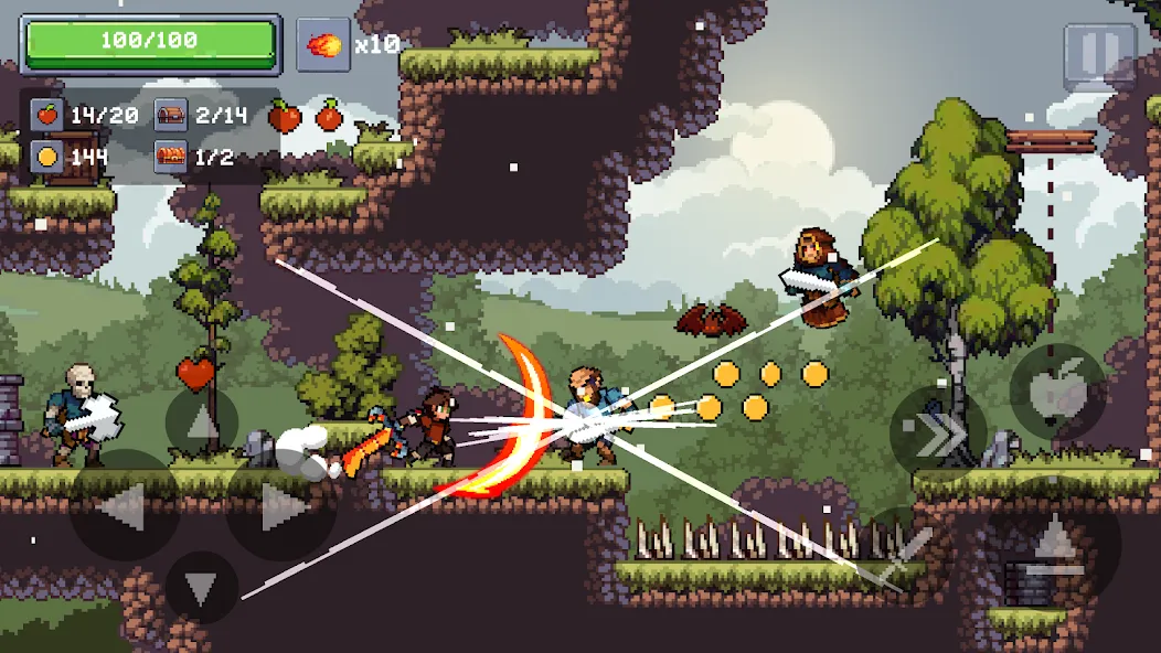 Взломанная Apple Knight 2: Action Game на Андроид — Много денег — скриншот 2