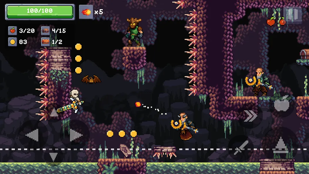 Взломанная Apple Knight 2: Action Game на Андроид — Много денег — скриншот 4