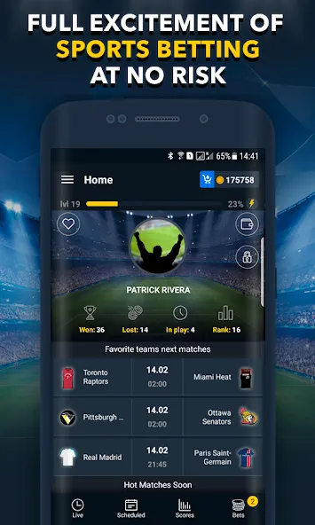 Sports Betting Game - BETUP MOD APK — Много денег — скриншот 2 Sports Betting Game - BETUP MOD APK — Много денег — скриншот 2