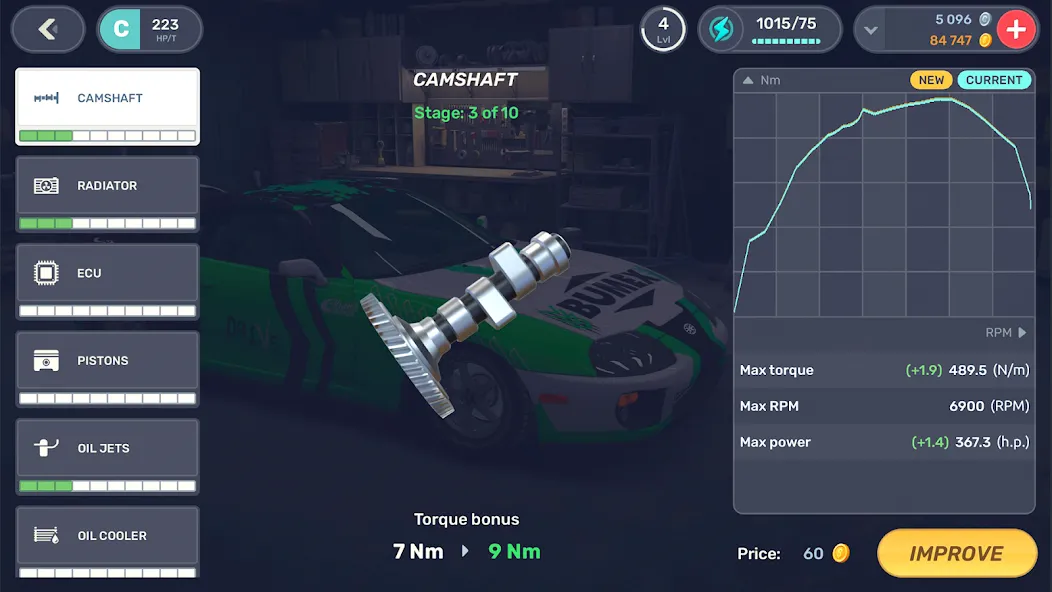 Скачать Drag Racing 3D: Streets 2 (Мод: Много денег) на Андроид — скриншот 3