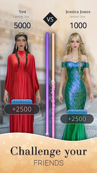 Fashion Nation: Style & Fame на Андроид — Много денег и алмазов — скриншот 3