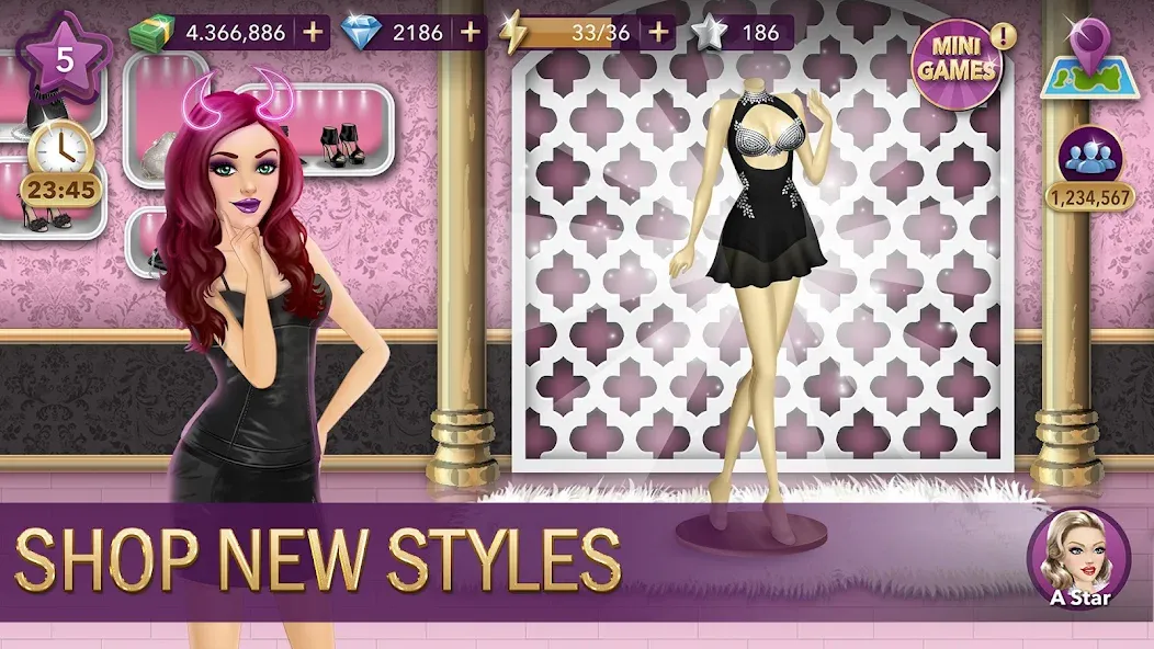 Скачать Hollywood Story®: Fashion Star на телефон — Много алмазов и энергии — скриншот 5