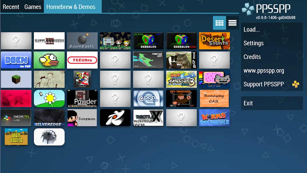 Скачать PPSSPP - PSP emulator (Мод: Премиум разблокирован) на Андроид — скриншот 2 Скачать PPSSPP - PSP emulator (Мод: Премиум разблокирован) на Андроид — скриншот 2