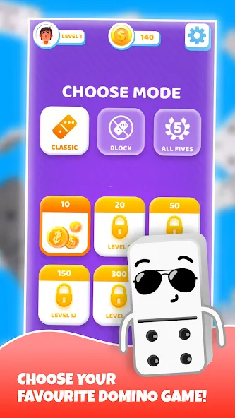 Dominoes - classic domino game — Все темы и скины разблокированы — скриншот 5