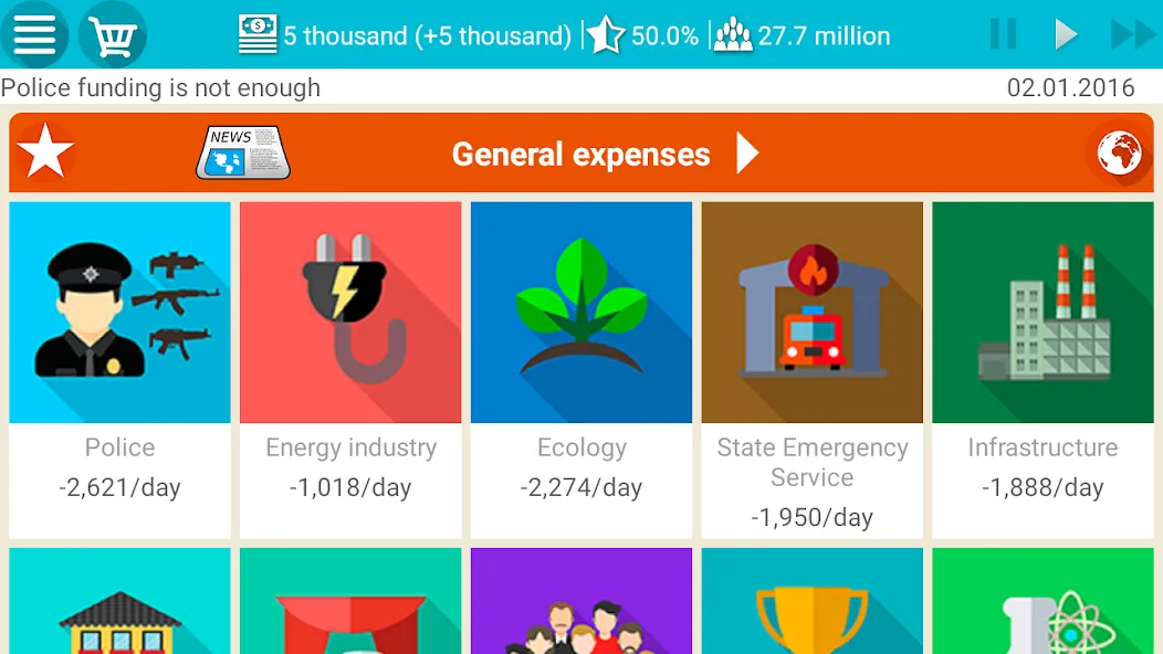 President Simulator Lite Mod APK Много денег — Скачать на Андроид — скриншот 2 President Simulator Lite Mod APK Много денег — Скачать на Андроид — скриншот 2