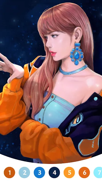 BlackPink Paint by Number на Андроид — Много денег и без рекламы — скриншот 4 BlackPink Paint by Number на Андроид — Много денег и без рекламы — скриншот 4
