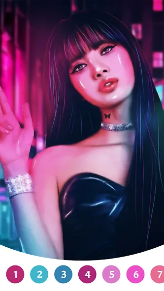 BlackPink Paint by Number на Андроид — Много денег и без рекламы — скриншот 5