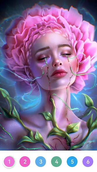 Скачать Girls Paint by Number Coloring (Мод: Все открыто и без рекламы) на Андроид — скриншот 3