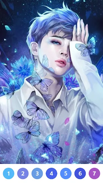 Скачать KPOP Paint by Number Coloring — Последняя версия (Всё открыто и без рекламы) — скриншот 1