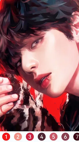 Скачать KPOP Paint by Number Coloring — Последняя версия (Всё открыто и без рекламы) — скриншот 5