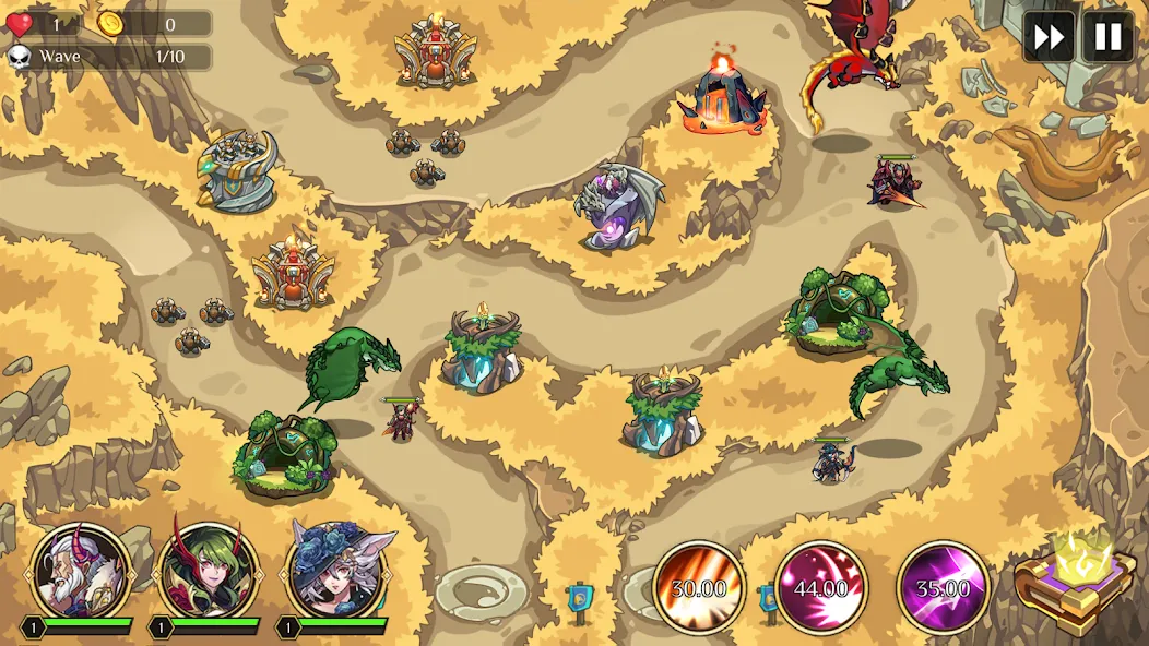 Скачать Kingdom War: Tower Defense TD MOD APK — Много денег — скриншот 4