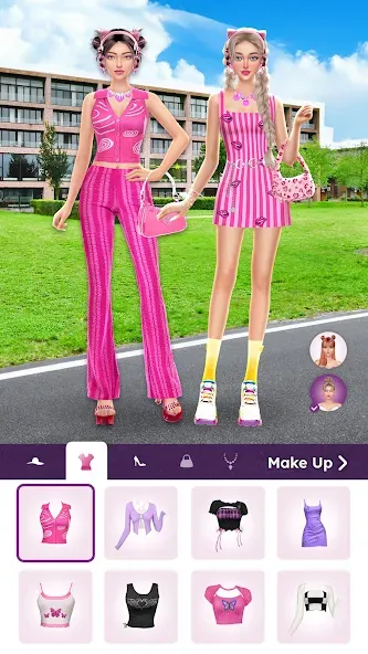 Скачать College Dress Up for Girls — Модификация Всё открыто — скриншот 2