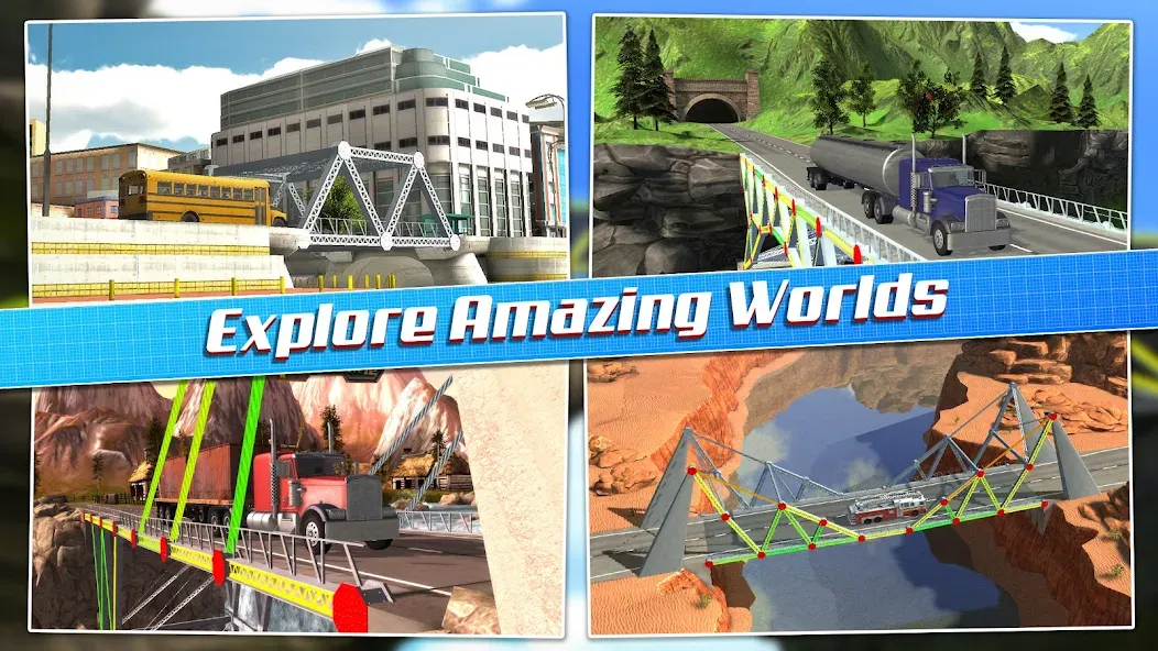 Скачать Bridge Construction Simulator с модом — Много денег — скриншот 5